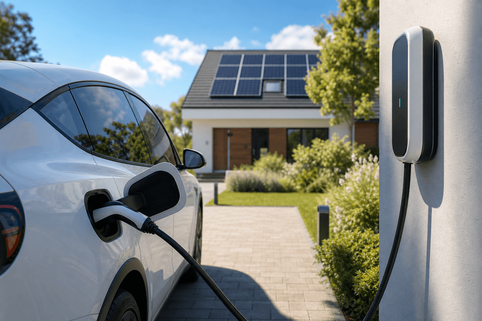 Nabíjanie elektromobilu z fotovoltiky cez wallbox